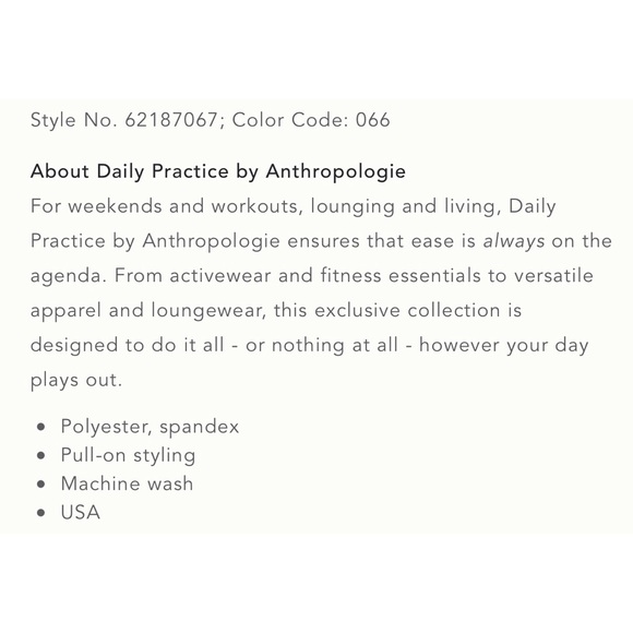 Anthropologie Daily Practice Pink Floral Allie Leggings NWT SZ XS and S - Picture 10 of 11